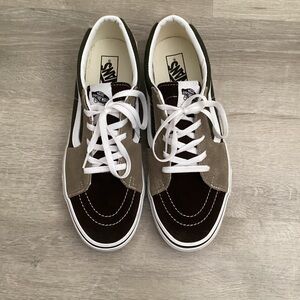 Vans Brown & Tan Sk8-Low Shoes